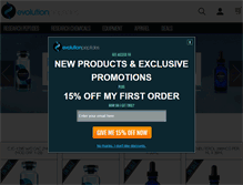 Tablet Screenshot of evolutionpeptides.com